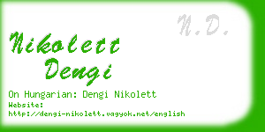 nikolett dengi business card